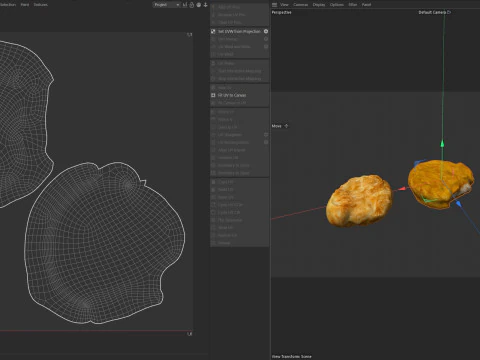 Chicken nuggets 3D Model