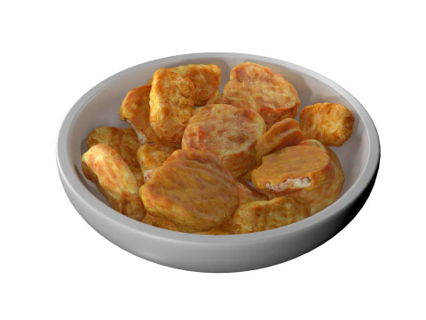 Chicken Nuggets bowl 3D Model