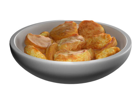 Chicken Nuggets bowl 3D Model