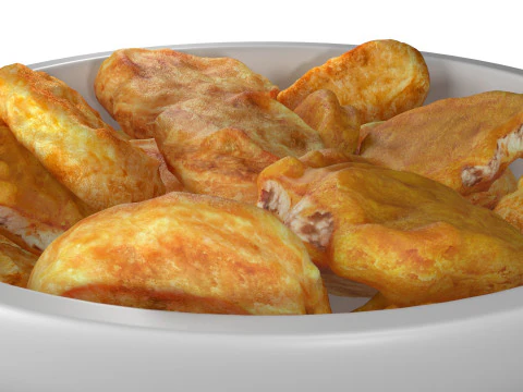 Chicken Nuggets bowl 3D Model