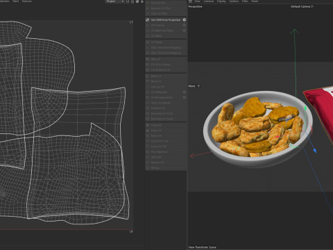 Chicken Nuggets bowl package Modèle 3D