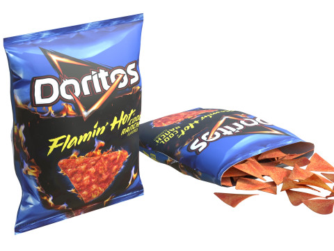 Doritos flamin hot cool ranch Modello 3D