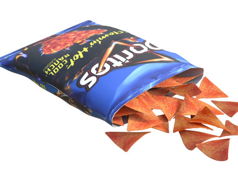 Doritos flamin hot cool ranch Modello 3D