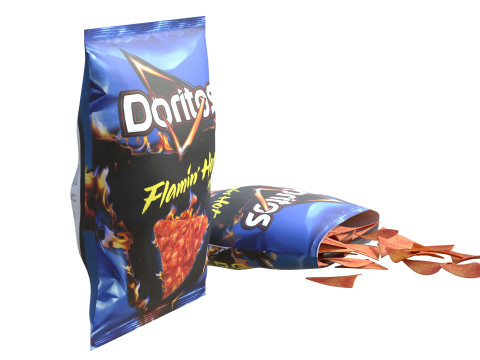 Doritos flamin hot cool ranch Modello 3D