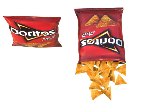 Doritos nacho cheese 3D Model