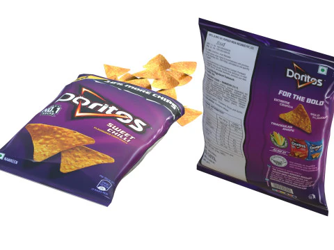 Doritos com pimenta doce Modelo 3D