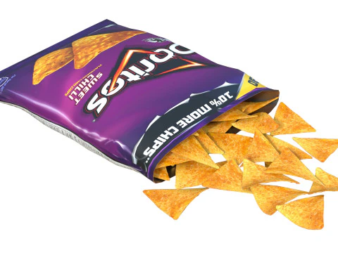 Doritos com pimenta doce Modelo 3D