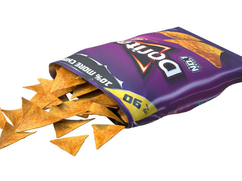 Doritos com pimenta doce Modelo 3D