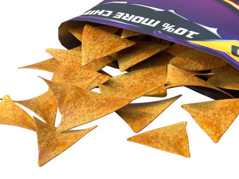 Doritos com pimenta doce Modelo 3D