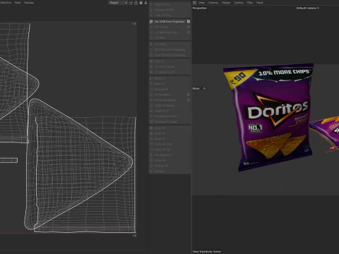 Doritos com pimenta doce Modelo 3D