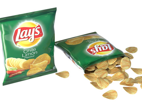 Lays chili lemon Model 3D