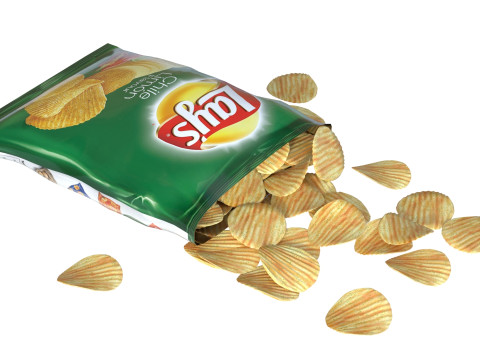 Lays chili lemon Model 3D