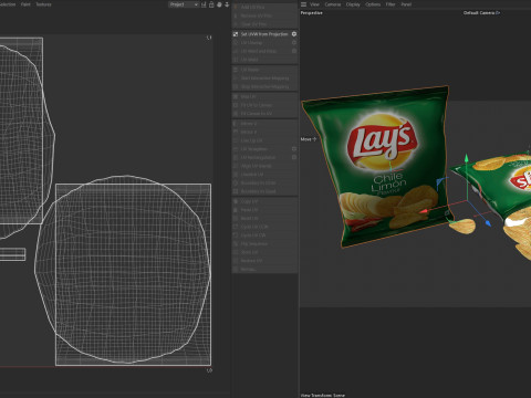 Lays chili lemon Model 3D