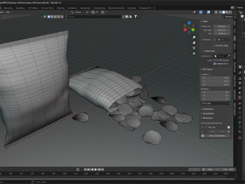 Lays chili lemon Model 3D