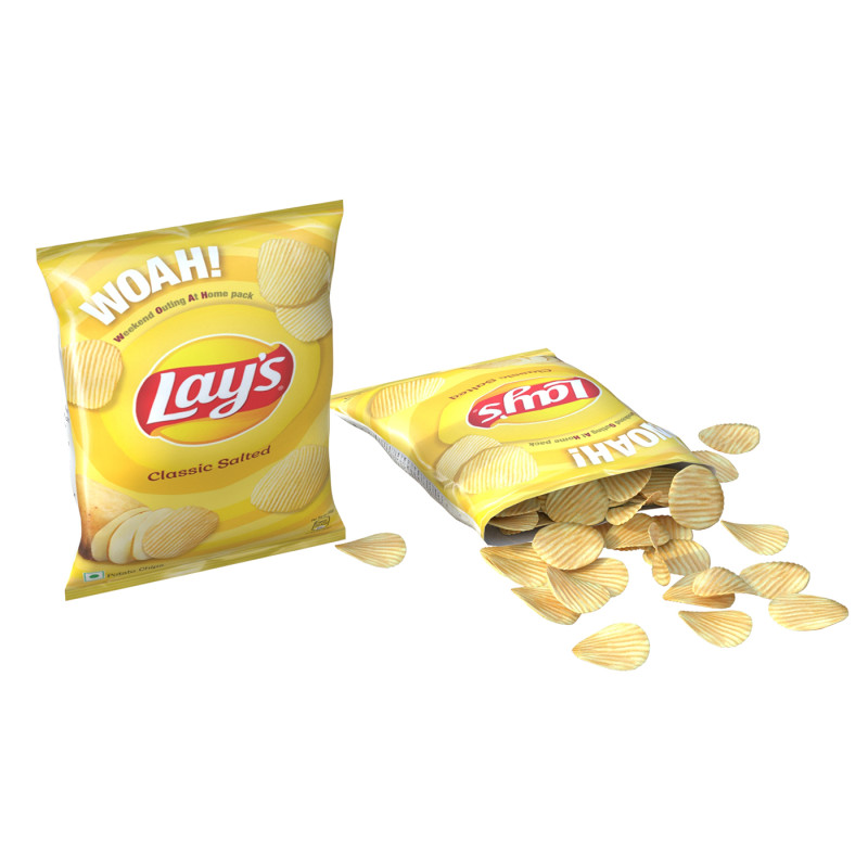 Lays classic salted 3D Model .c4d .max .obj .3ds .fbx .stl .blend