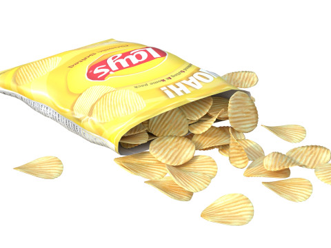 Lays classic salted 3D Model