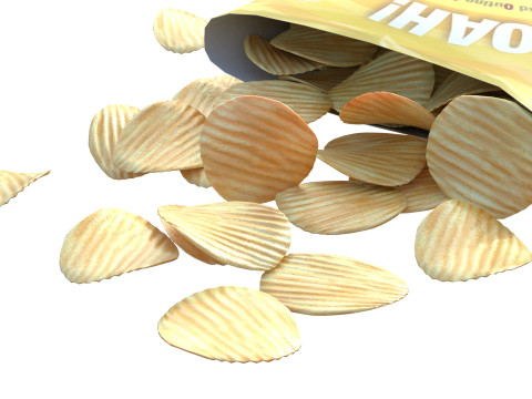 Lays classic salted 3D Model