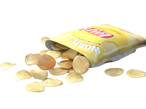 Lays classic salted 3D Model