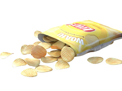 Lays classic salted 3D Model