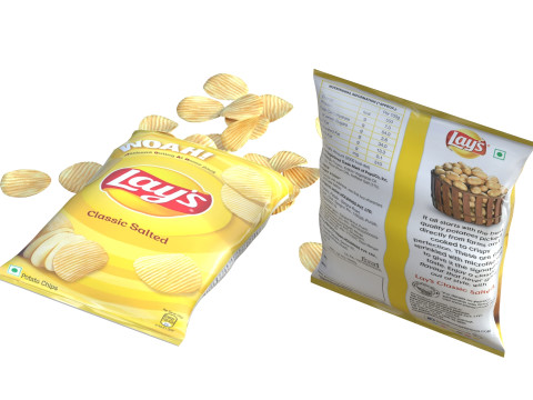 Lays classic salted 3D Model