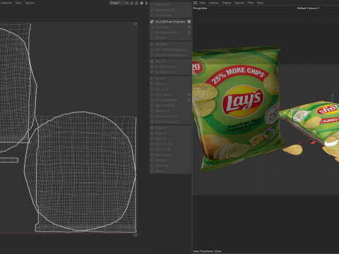 Lays cream and onion 3D 模型