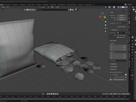 Lays cream and onion 3D 模型