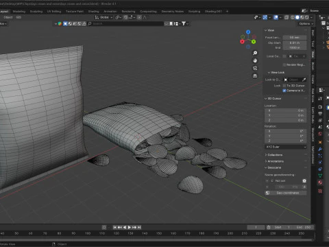 Lays cream and onion 3D Model