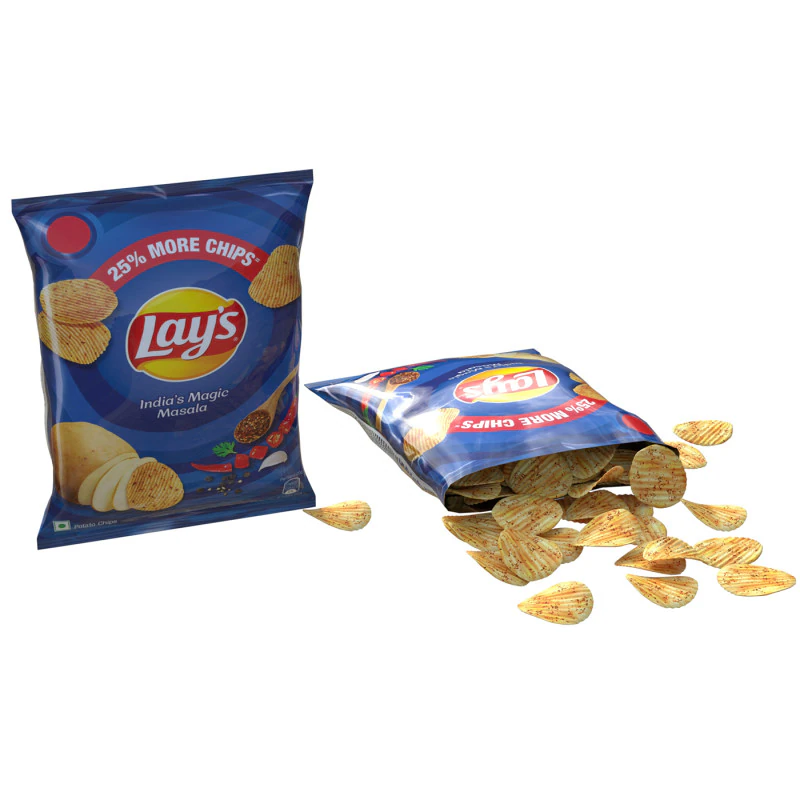 Lays india magic masala 3D Model .c4d .max .obj .3ds .fbx .stl .blend 