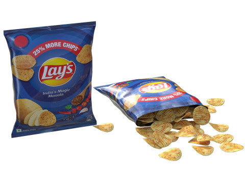 Lays india magic masala 3D Model
