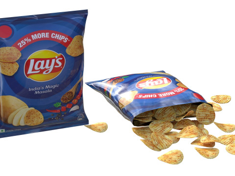 Lays india magic masala 3D Modell
