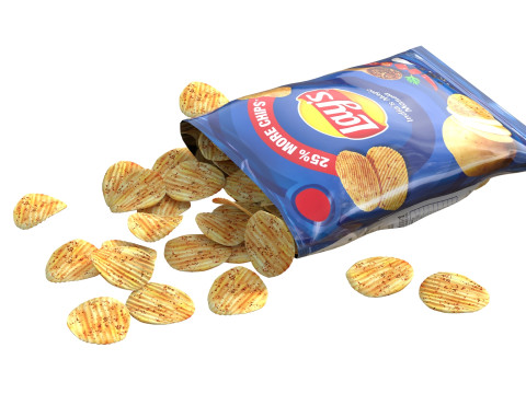 Lays india magic masala 3D Modell