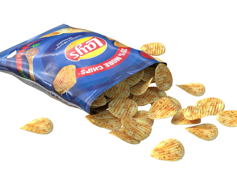 Lays india magic masala 3D Modell
