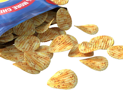 Lays india magic masala 3D Modell