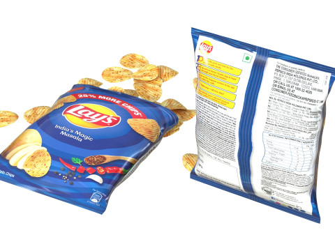 Lays india magic masala 3D Modell