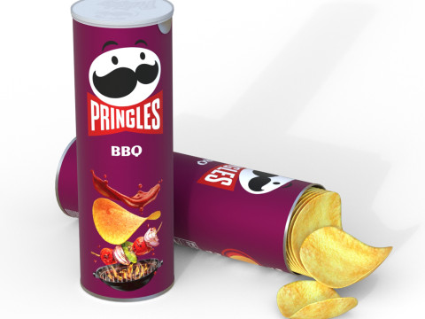 Pringles bbq 3D Model
