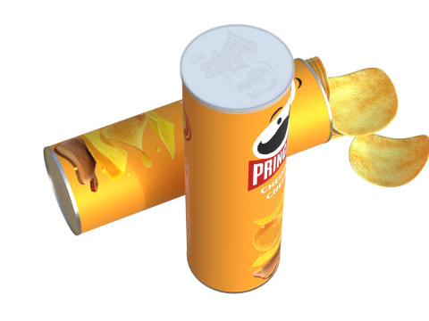 Pringles cheddar cheese 3D-Modell