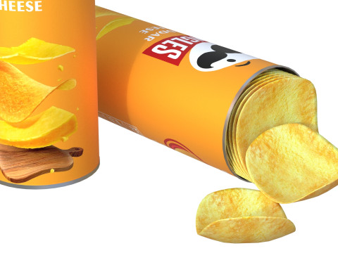 Pringles cheddar cheese 3D-Modell