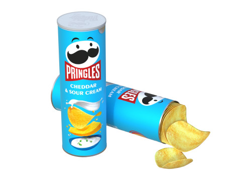 Pringles cheddar sour cream Model 3D
