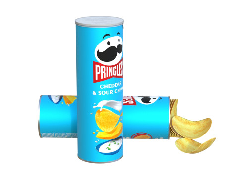 Pringles cheddar sour cream Model 3D