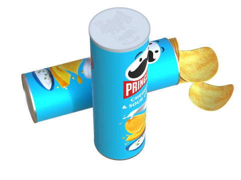 Pringles cheddar sour cream Model 3D