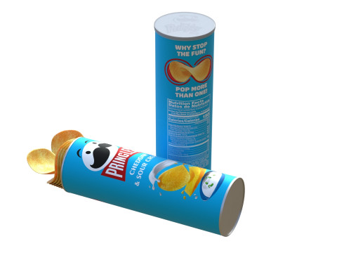 Pringles cheddar sour cream Model 3D