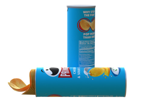 Pringles cheddar sour cream Model 3D
