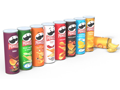 Pringles collection 3D Model