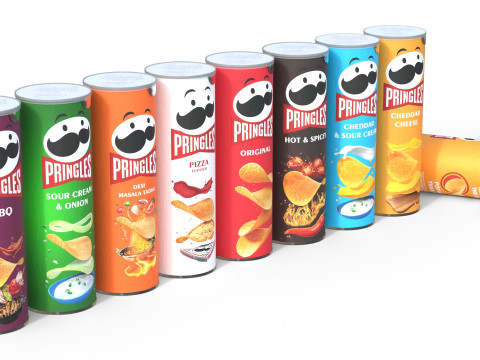 Pringles collection 3D Modell