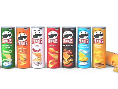 Pringles collection 3D Modell