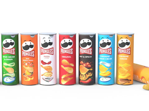 Cole&ccedil;&atilde;o Pringles Modelo 3D