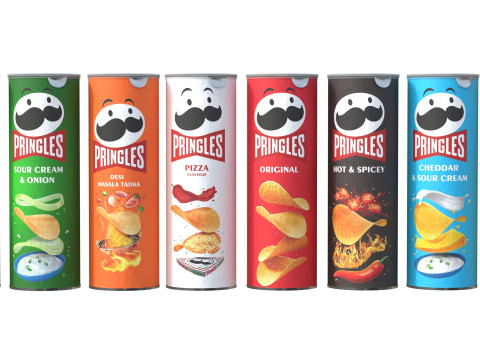Pringles collection 3D Modell
