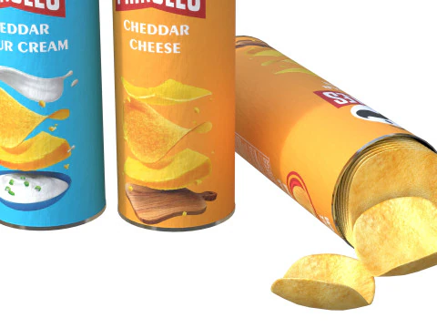 Cole&ccedil;&atilde;o Pringles Modelo 3D