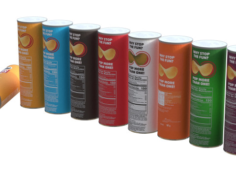Pringles collection 3D Modell