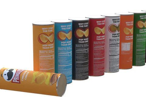 Cole&ccedil;&atilde;o Pringles Modelo 3D